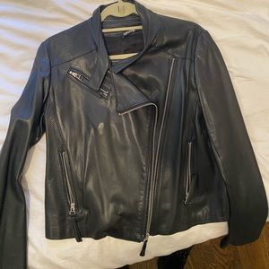 Moto leather jacket